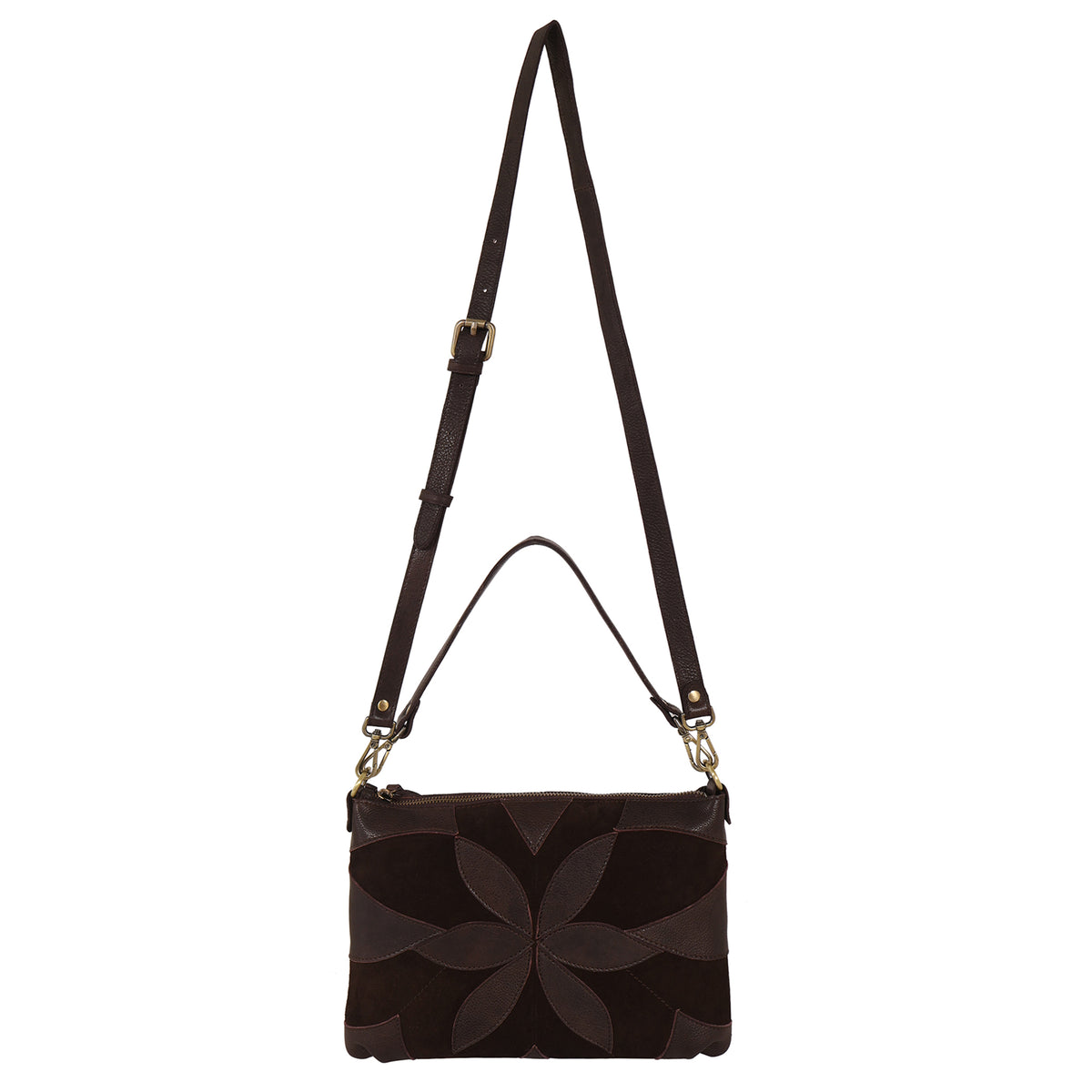 Stevie Suede Leather Crossbody Bag