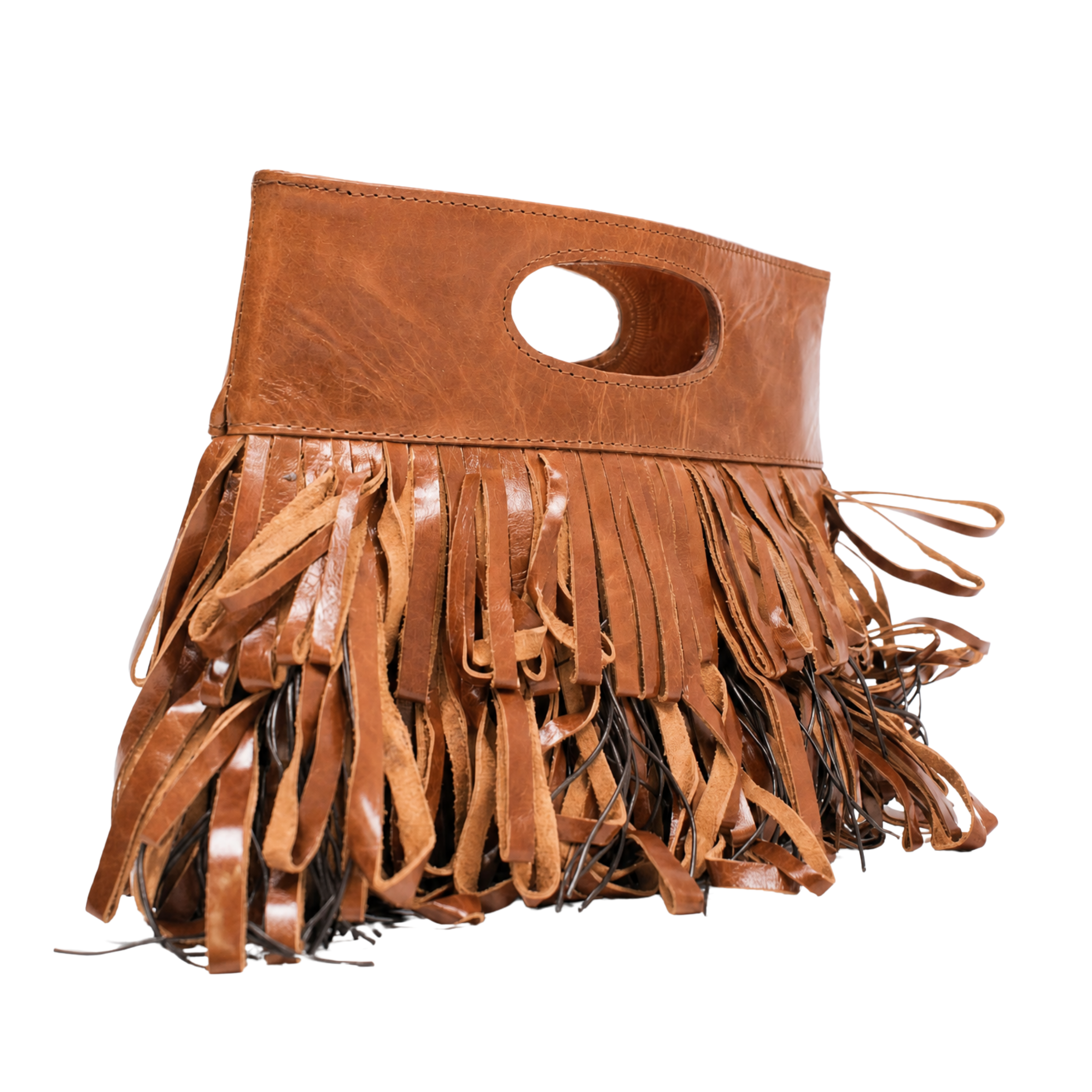 Le Cirque Fringe Bag in Brown