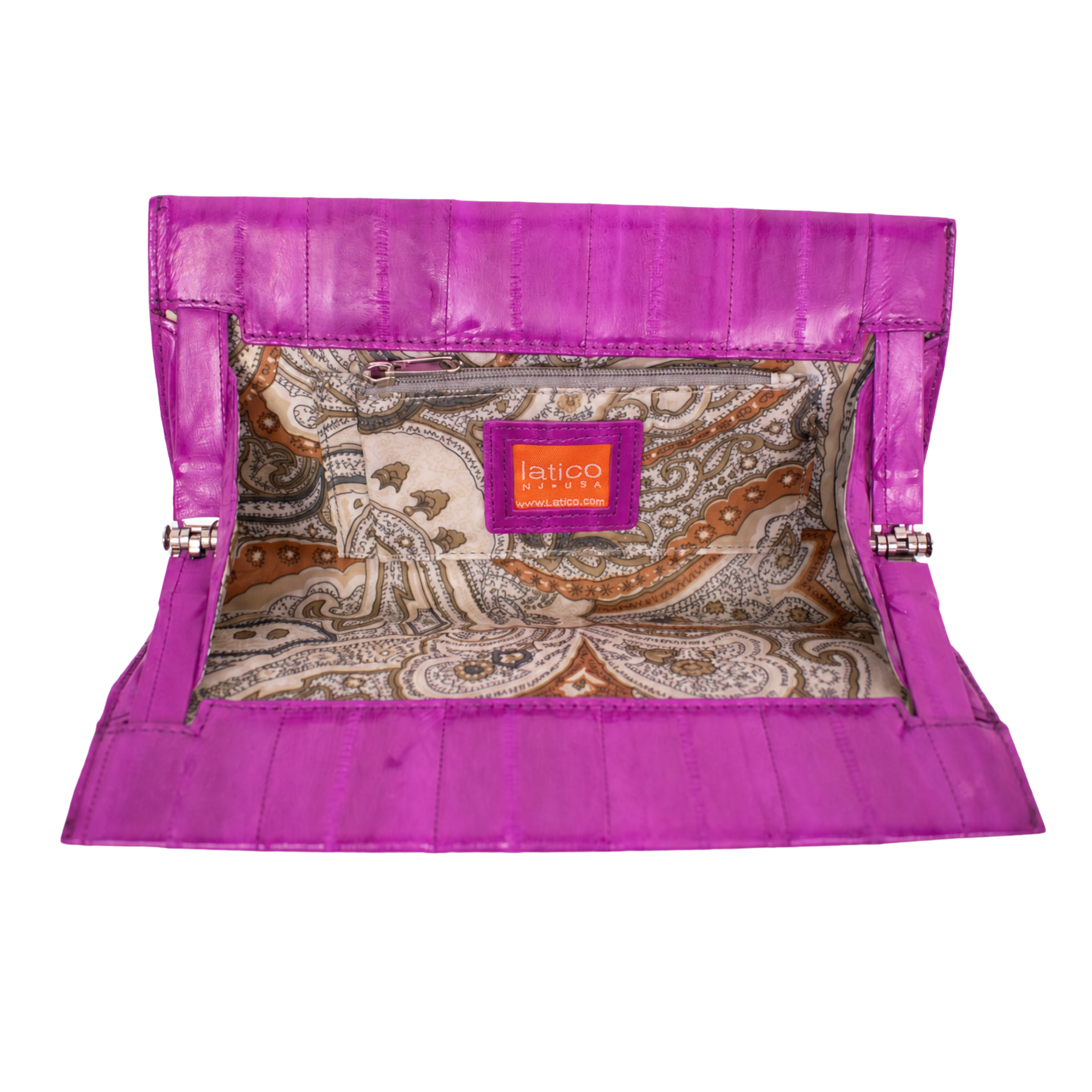 Eel-ectricity Wallet in Fuschia