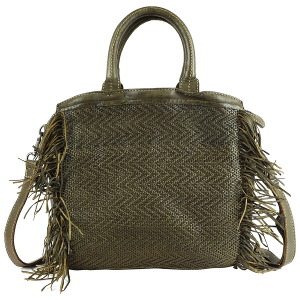 Buy Grit Leather Crossbody Bag | Intricately Woven Design