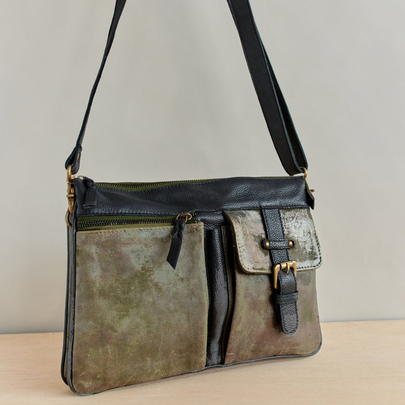 Waxed Leather Crossbody Bag By Ashwood Leather
