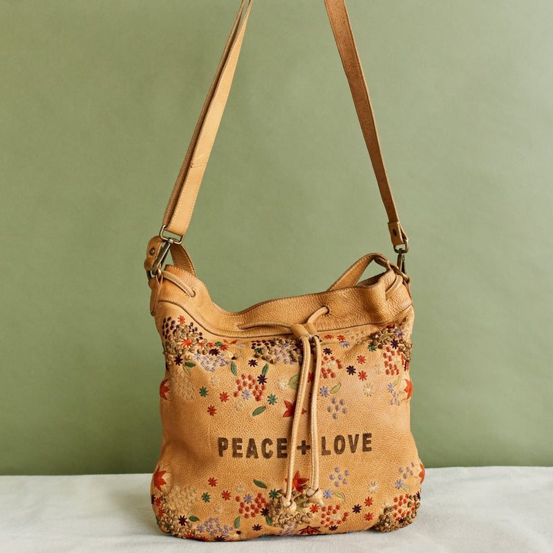 Lucky Brand Vintage Patch Love Crossbody Shoulder Bag