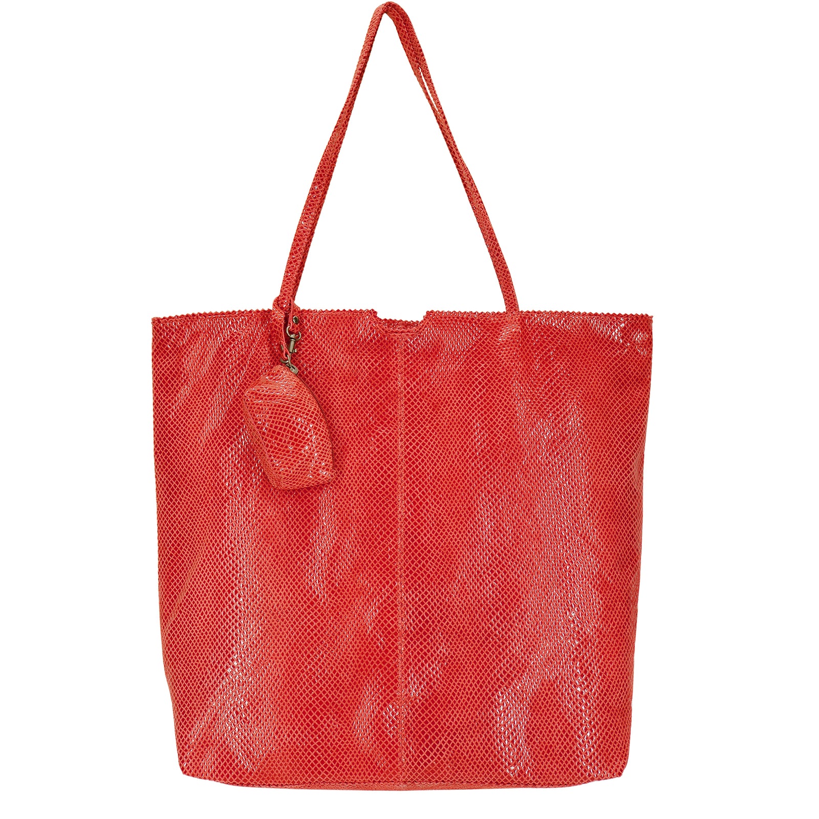 Latico Red Leather Tote shops Bag