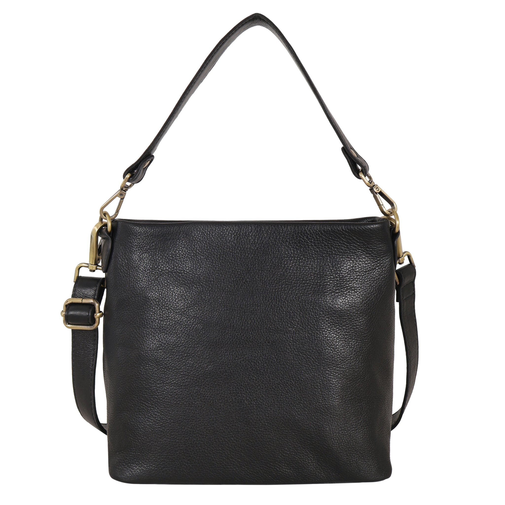 Tabor Milled Leather Crossbody Bag | Relaxed Hobo | Latico