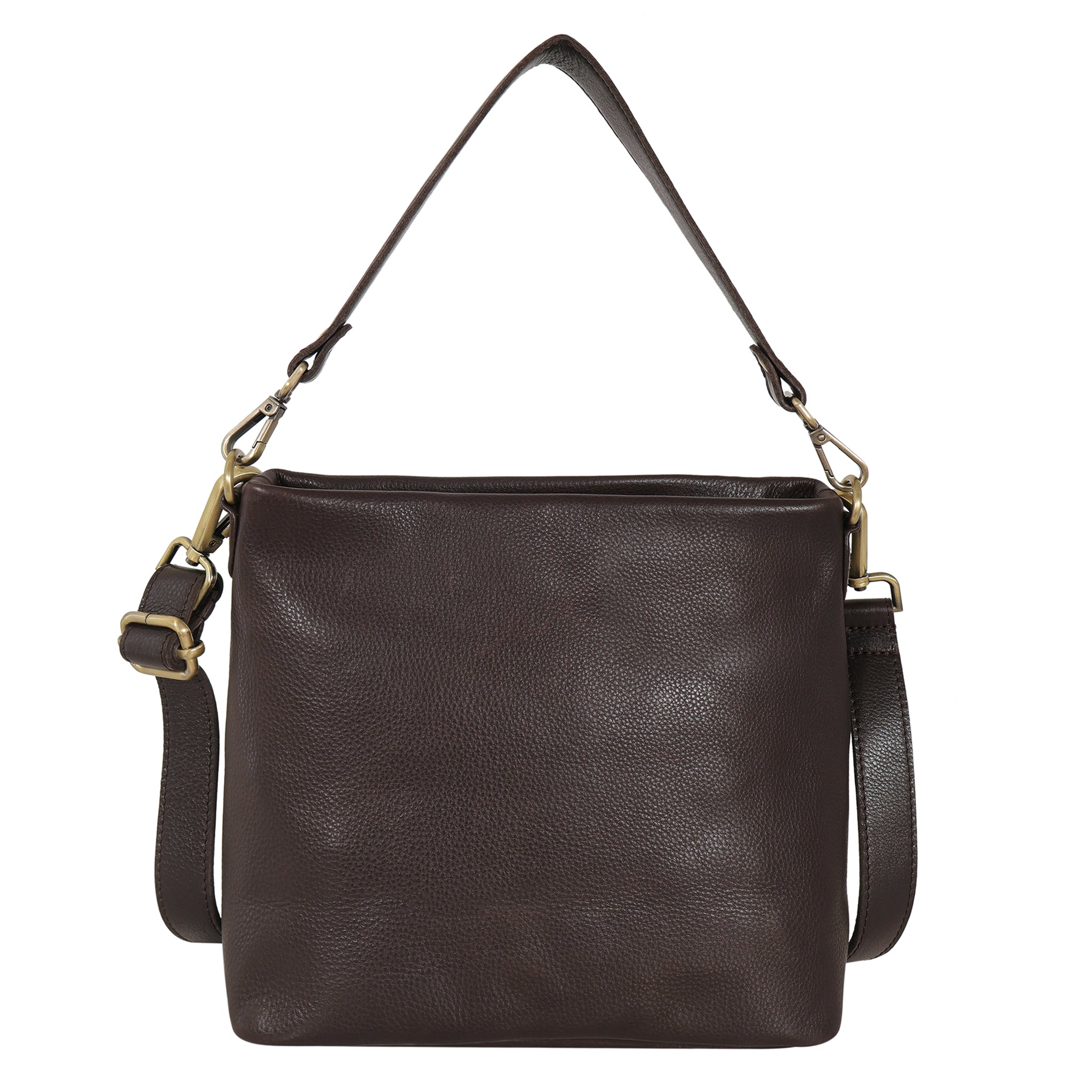 Tabor Milled Leather Crossbody Hobo Bag | Free Shipping | Latico