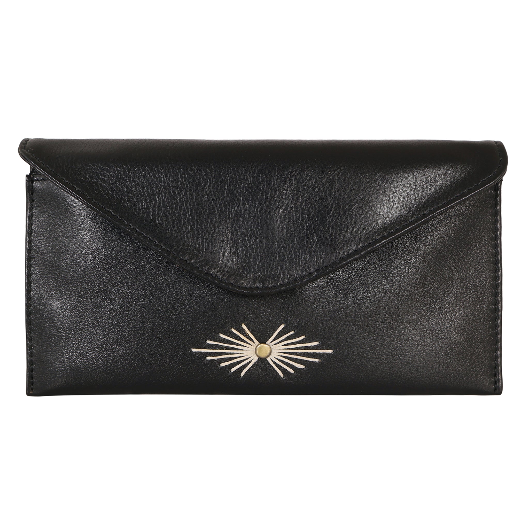 Ynez Milled Leather Wallet | Envelope Clutch | Latico