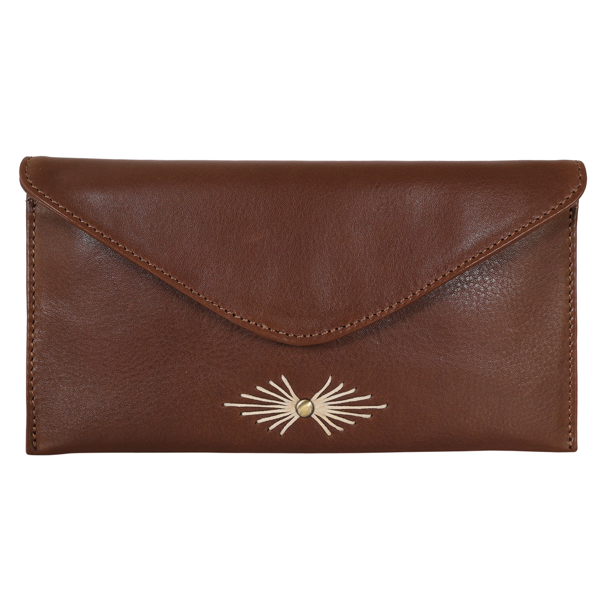 Ynez Milled Leather Wallet | Envelope Clutch | Latico