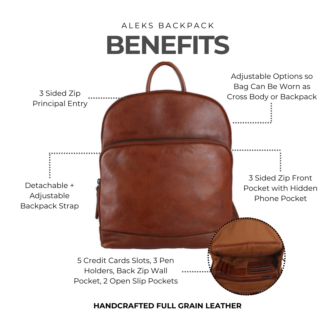 Aleks Backpack Latico Leathers