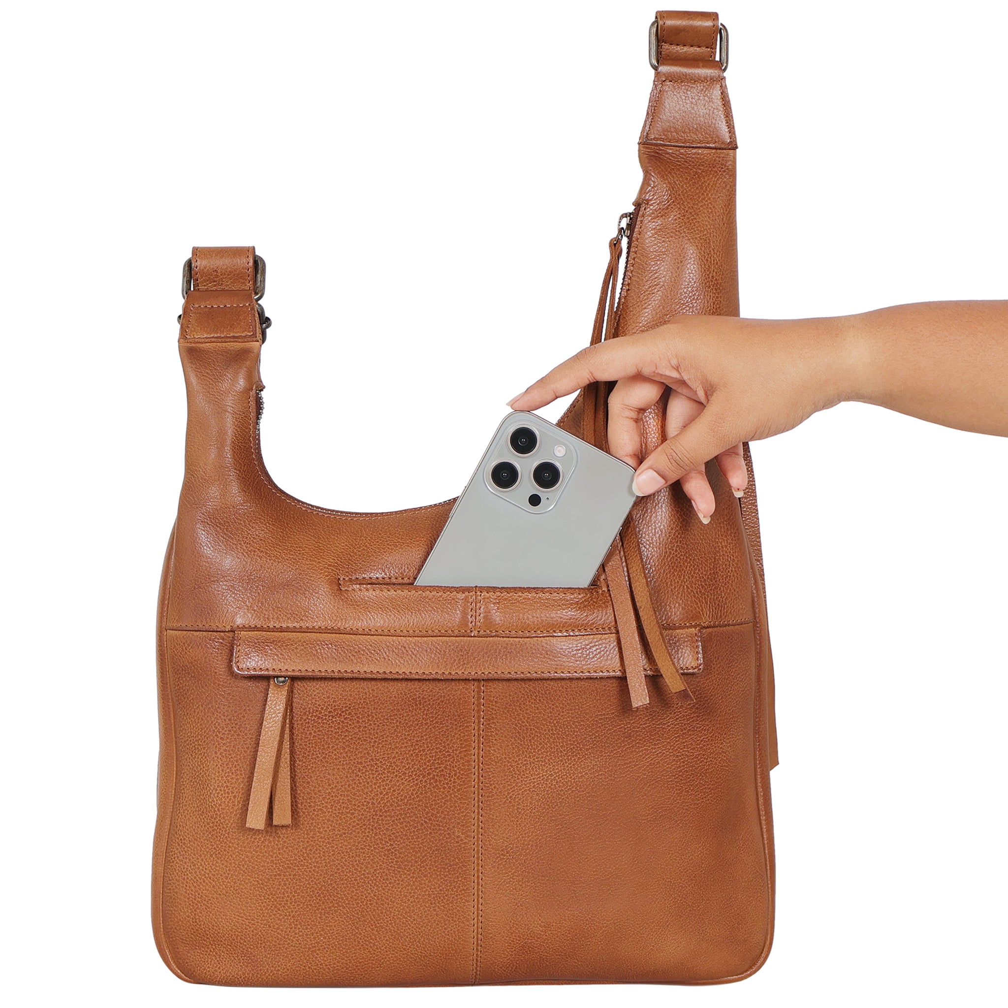 Jackson Leather Crossbody Bag | Latico Leathers
