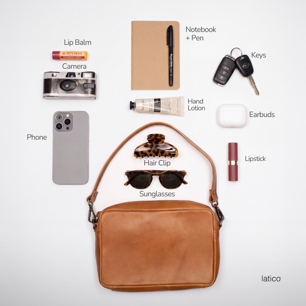 Draper Leather Crossbody Bag - Latico Leathers