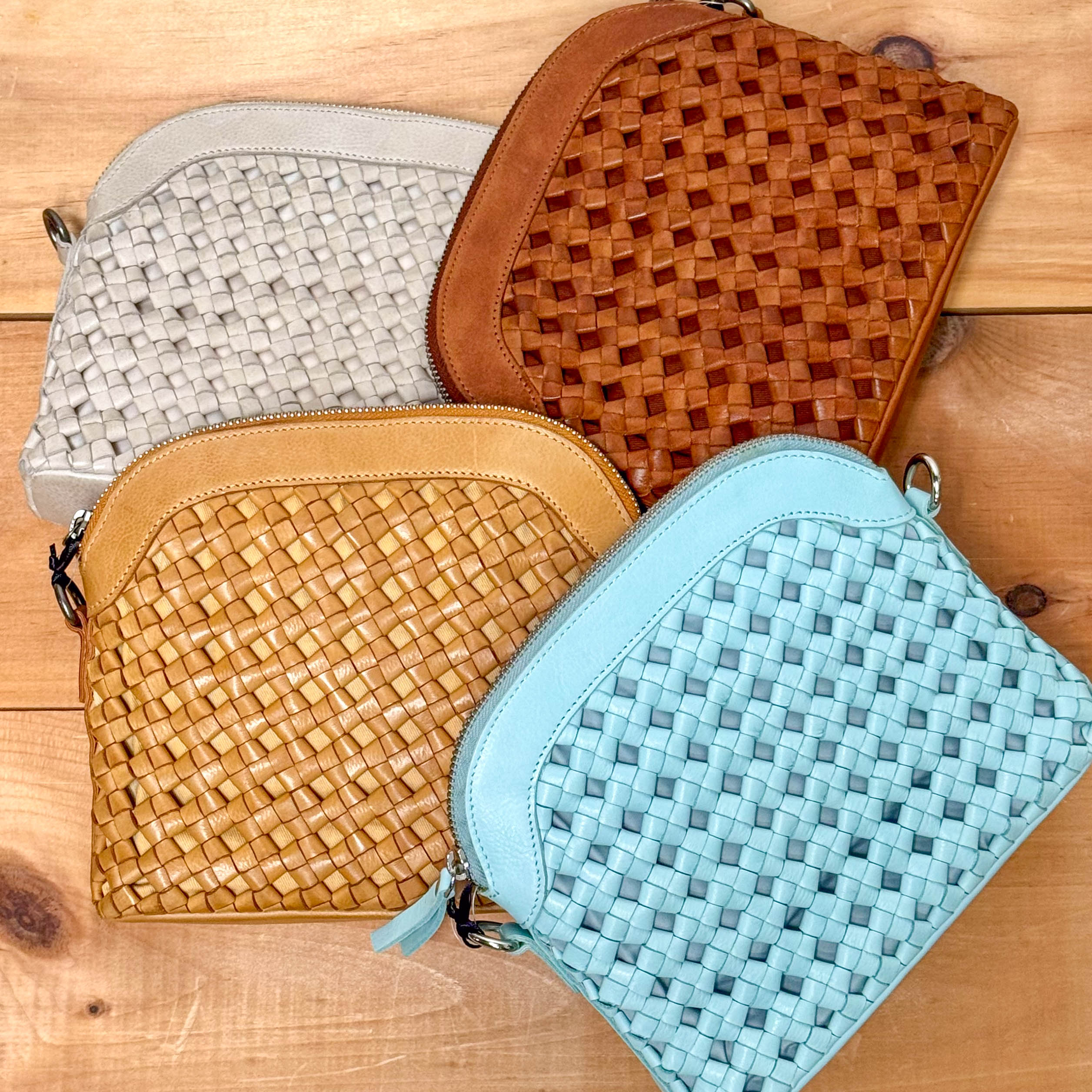 Mint, Cognac, Oat, Camel