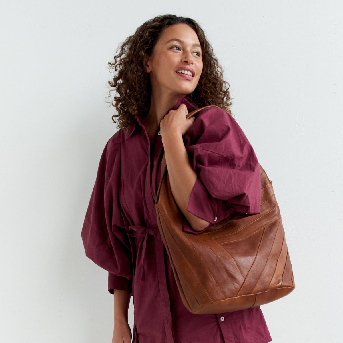 Kiki Leather Shoulder Bag