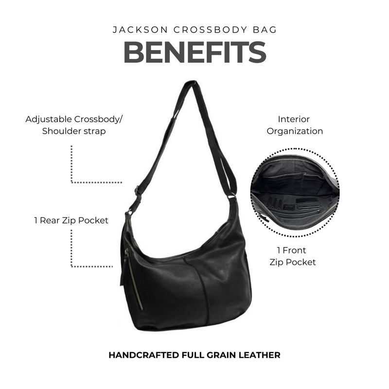 Jackson leather medium shoulder bag hotsell