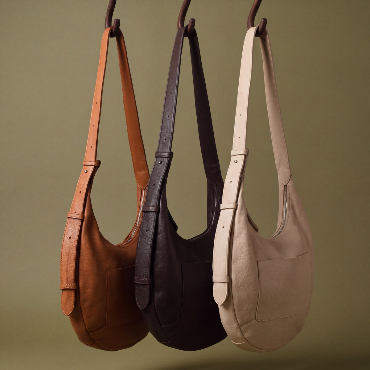 Marcel Stain-Washed Leather Shoulder Bag