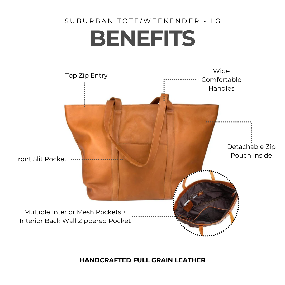 Suburban Tote/Weekender - LG - Latico Leathers