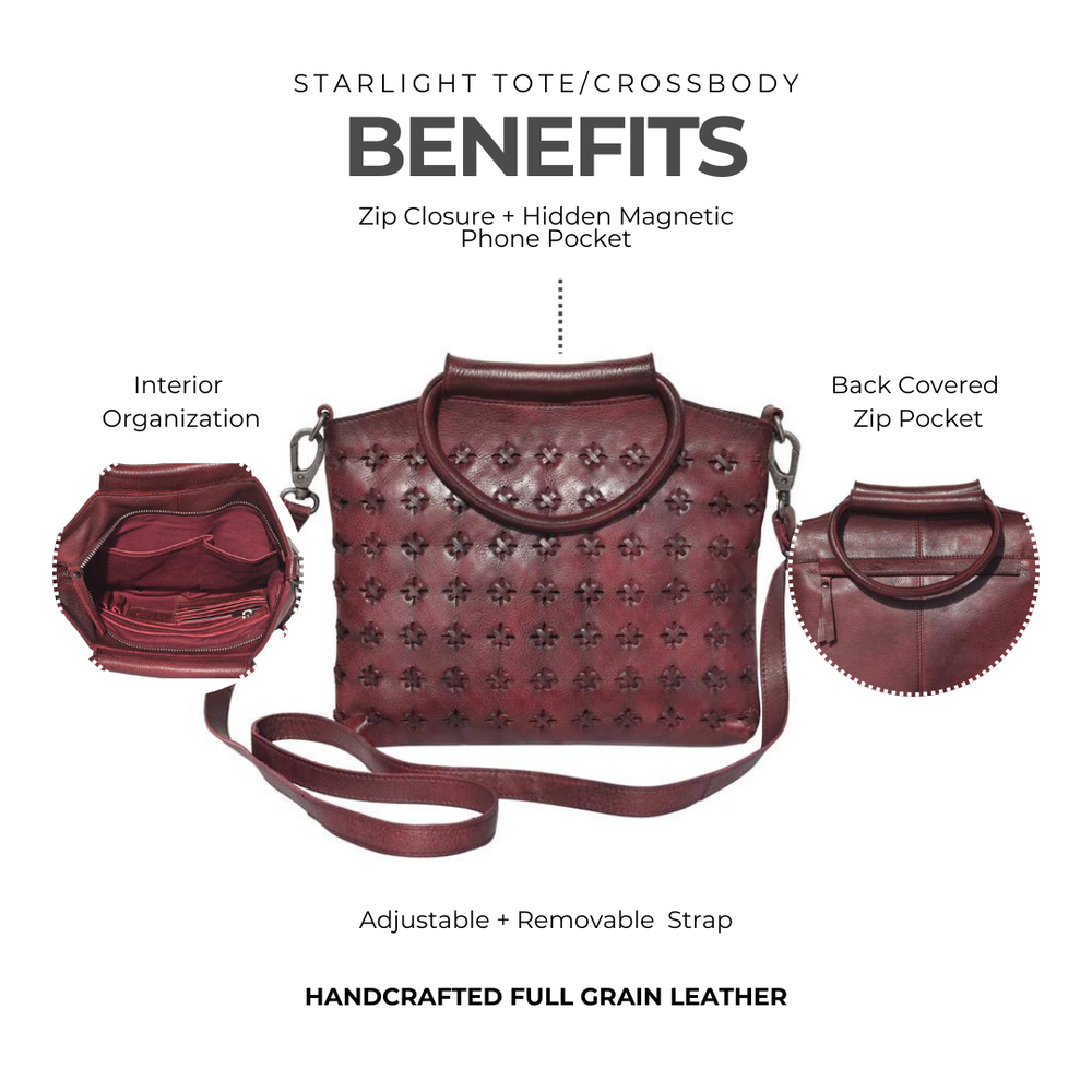Starlight Tote/Crossbody | Latico Leathers