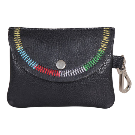 Buy Leather Stitch Detail Mini Snap Pouch | Perfect for Small