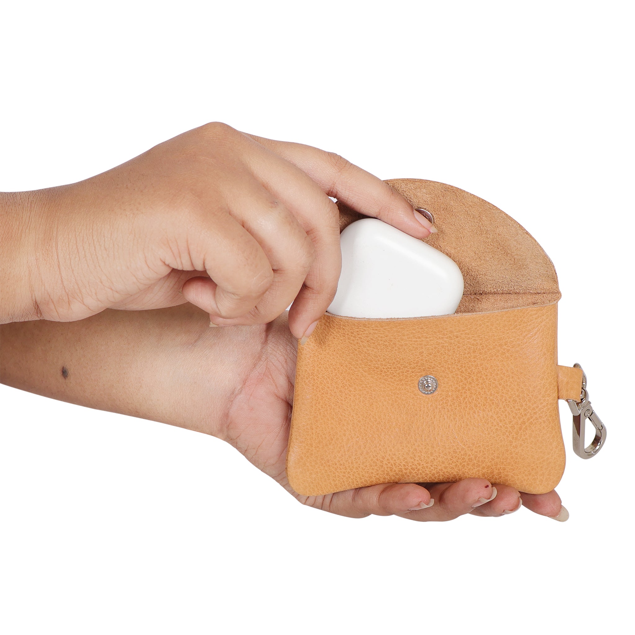 Buy Leather Stitch Detail Mini Snap Pouch | Perfect for Small