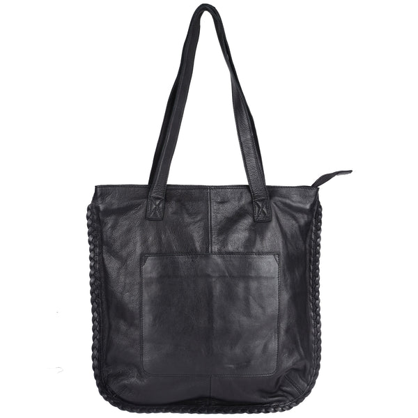 Buy the Lizzie Leather Tote Bag | Subtle Shoulder Bag