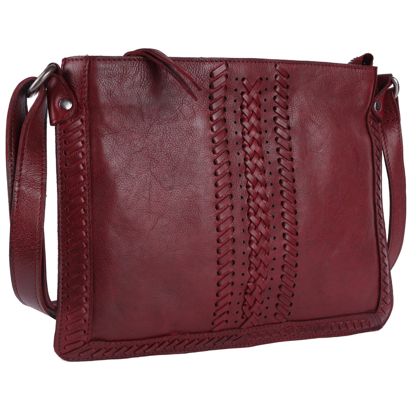 Day and mood crossbody leather purse