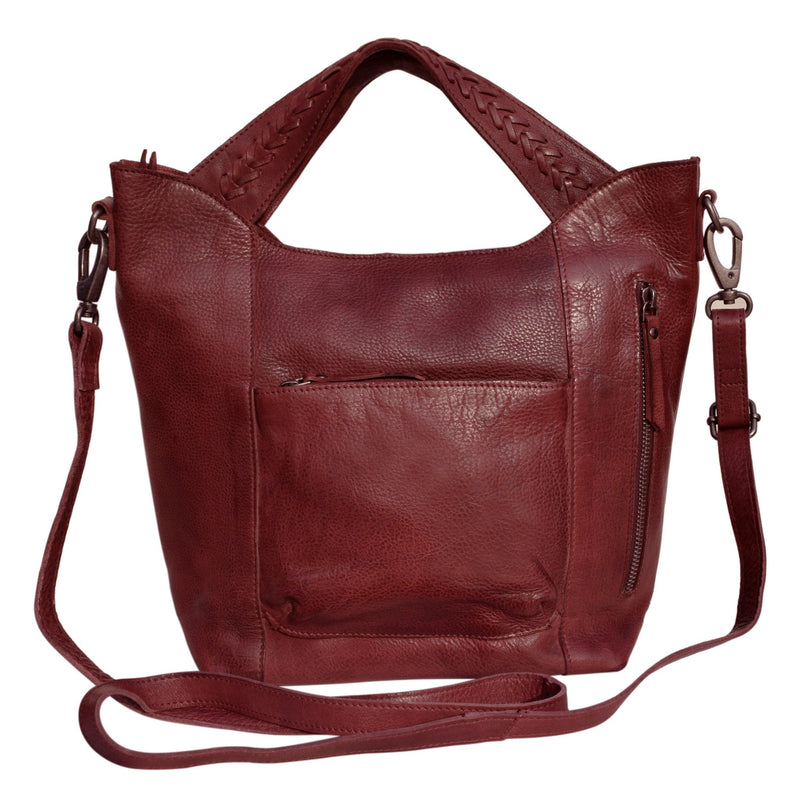Leather Crossbody Purse, handmade rugged leather shoulder bag