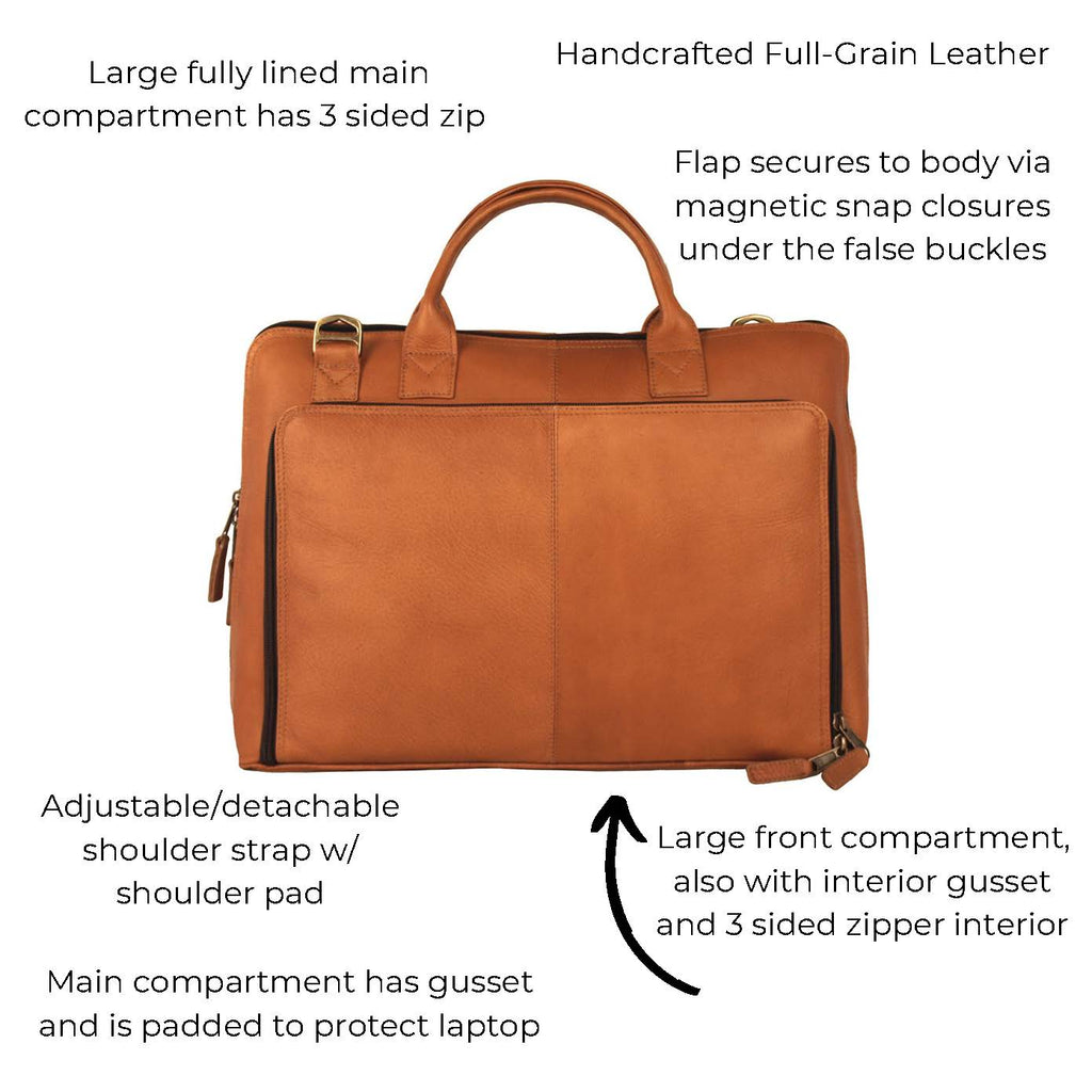 Latico soho laptop brief Clearance
