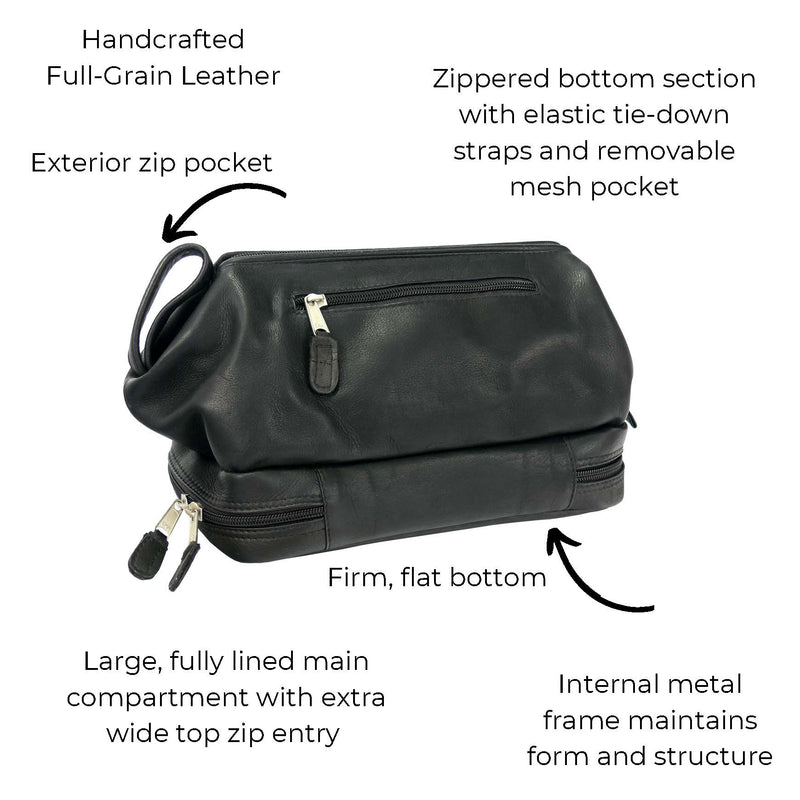 Uptown textured-leather shoulder bag